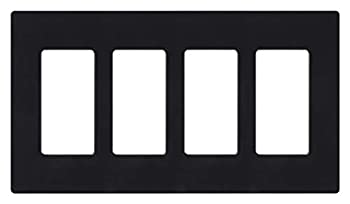 【中古】【輸入品・未使用】LUTRON 4穴 Claro ウォールプレート 1 Pack CW-4-BL 1