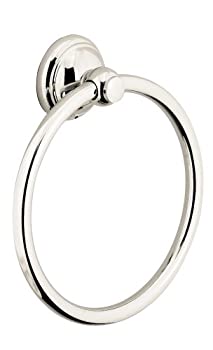 【中古】【輸入品・未使用】(Polished Nickel) - Hansgrohe 06095830 C Towel Ring Polished Nickel