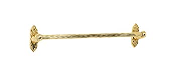 【中古】【輸入品・未使用】(Brass) - Alno A8520-18-PB Ribbon & Reed Traditional Towel Bars Polished Brass