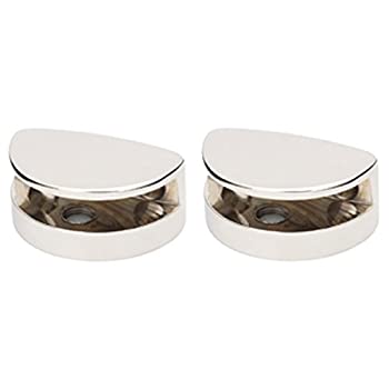 【中古】【インポート品・未当て嵌める】(Polished Nickel) - Alno A8950-PN Euro Modern Shelf Brackets Only 2.5珊 - 0.5珊 Polished Nickel その他-インテリア・寝具・収納