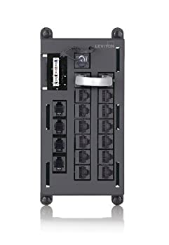 【中古】【輸入品・未使用】Leviton 476tl-t12電話入力配布パネル、ブラックハウジング