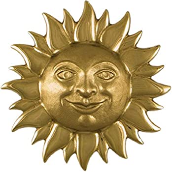 【中古】【輸入品・未使用】Smiling Sunfaceドアノッカー???真鍮(プレミアムサイズ)