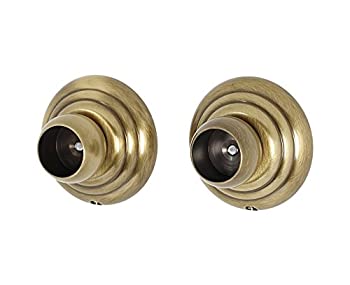 【中古】【インポート品・未当て嵌める】(Antique English) - Alno A9046-AE Traditional Embassy Shower Rod Brackets Antique English