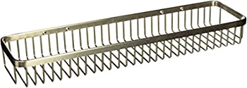 【中古】【輸入品・未使用】(Nickel) - Deltana WBR1851U15 Rectangular Wire Basket Bathroom Shelf