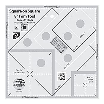 【中古】【輸入品・未使用】Creative Grids Square on Square 8in Trim Tool Quilt Ruler by Creative Grids