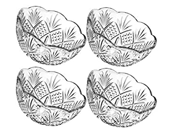 【中古】【インポート品・未当て嵌める】(One Size Clear) - Godinger Dublin Set Of 4 Candy Bowls 皿・プレート-キッチン用品・食器・調理器具