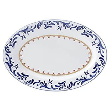 【中古】【インポート品・未当て嵌める】Dansk 865455 Northern Indigo Oval Platter, 13 インチ.