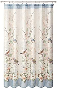 【中古】【インポート品・未当て嵌める】Avanti Linens ラブネストコレクション シャワー引き幕 マルチ色つや