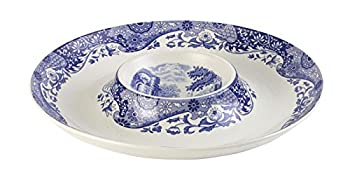 【中古】【インポート品・未当てはめる】Spode Blue Italian Chip n Dip 14- 1/2 inches by Spode