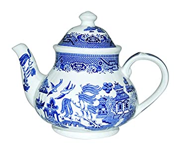 【中古】【輸入品・未使用】(Teapot 1180ml) - Churchill Blue Willow Teapot 1180ml