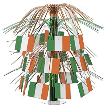 【中古】【輸入品・未使用】Beistle 57373?Irish Flag Cascade Centerpiece、18インチ