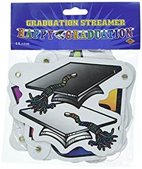 【中古】【輸入品・未使用】Beistle Happy Graduateuation Streamer、5インチby 5-feet