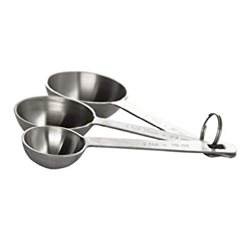 【中古】【輸入品・未使用】Tablecraft (727) Set of 3 Heavyweight Steel Extra Large Measuring Spoons [Set of 3] by Tablecraft