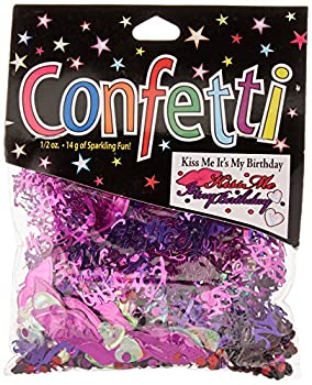 【中古】【輸入品・未使用】Beistle 「Kiss Me It's My Birthday」テーマのカットアウトプラスチック紙吹雪、1パック、マルチカラー
