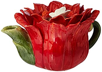 【中古】【輸入品・未使用】Cosmos 20845 Gifts Gerbera Daisy Ceramic Teapot 9.8cm