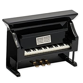 【中古】【輸入品・未使用】Black Upright Piano Miniature Replica Magnet Size 3 inch by Broadway Gift