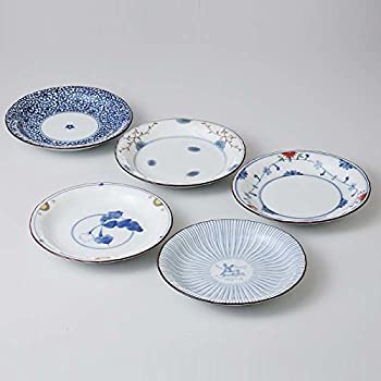 【中古】【39shop】【輸入品・未使用】Saikai★Pottery Traditional Japanese Blue & white patterns plates (5 plates) 31989 from Japan（新古品）｜アトリエ絵利奈