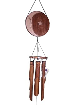 【中古】【インポート品・未当て嵌める】Cohasset Imports Natural Sun-Moon Wind Chime
