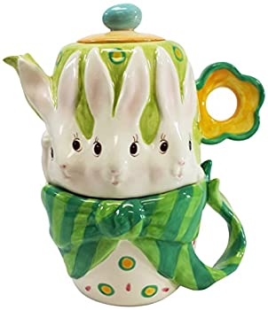 【中古】【輸入品・未使用】Cosmos 20871 Gifts Bunny Rabbit Ceramic Teapot 17cm Service for 1