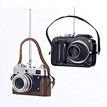 【中古】【輸入品・未使用】 Adler クラシック&デジタルカメラクリスマスツリーオーナメント (2個セット)