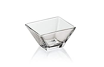 【中古】【輸入品・未使用】Barski???欧州品質ガラス???正方形???Small???Bowl???4.25?\