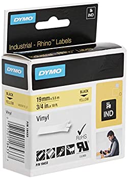 【中古】【輸入品・未使用】ID1 19mm - 1500YL Black/Yellow Permanent Vinyl