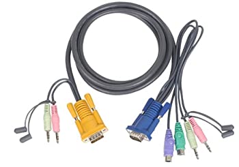 【中古】【インポート品・未当て嵌める】6 フィート. なおなお書き/2 KVM Cable for