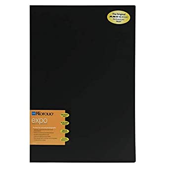 【中古】【39shop】【輸入品・未使用】Itoya★XP-12-12 アート プロフォリオ エクスポ 11x17インチ アート サイズ 12ページ/24ビュー デザイン ブラック（新古品）｜アトリエ絵利奈