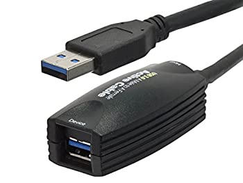 【中古】【輸入品・未使用】Monoprice Monoprice USB-A to USB-A Female 3.0 Extension Cable - Active Black 15ft