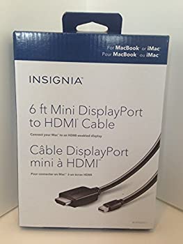【中古】【インポート品・未当て嵌める】InsigniaTM???6?\u0027 Mini displayport-to-hdmi有線テレビ???黒いこと
