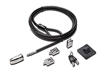 【中古】【インポート品・未当て嵌める】Kensington Desktop and Peripherals Standard Keyed Locking Kit 2.0 - Security cable lock - 8 フィート