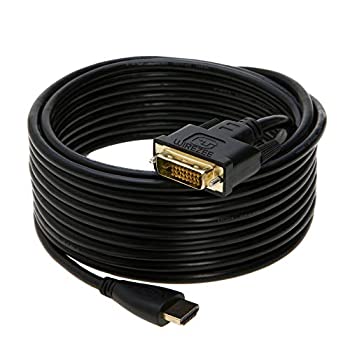 【中古】【輸入品・未使用】DVI-D - HDMI ビデオケーブル 24+1ピン デュアルリンク M/M 1.5f 3フィート 6フィート 10フィート 15フィート 25フィート (25フィート)