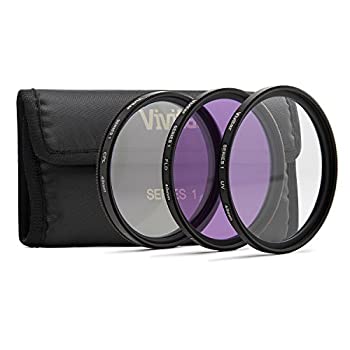 【中古】【輸入品・未使用】Vivitar 3ピースコーティングガラスフィルターキットUV / FLD/CPL (49?mm)