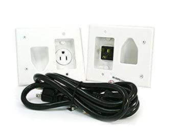 【中古】【インポート品・未当て嵌める】Monoprice 104652?Recessed Proワット数一揃いの道具with引っ切り無い刃Inlet、白いこと