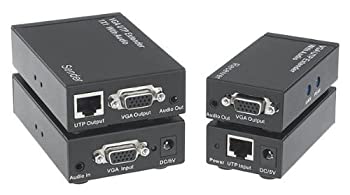【中古】【輸入品・未使用】Kanex Pro VGA 1x1 エクステンダー CAT5e/6 上 最大1000フィート (300m) ラックまたはデスク下に取り付け可能 (VGAEXTX1)
