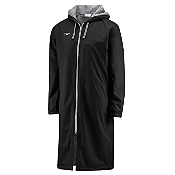 【中古】【インポート品・未当て嵌める】Speedo Men\u0027s Team Unisex Swim Parka Black Small