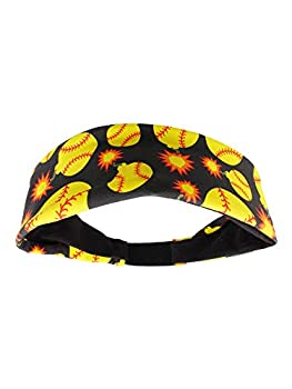 【中古】【39shop】【輸入品・未使用】MadSportsStuff★ソフトボールボムヘッドバンド ブラック ワンサイズ(新古品)|アトリエ絵利奈