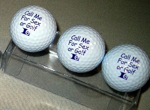 【中古】【輸入品・未使用】Call Me For Sex or Golf Gag Gift 3 oacj