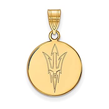 【中古】【輸入品・未使用】Arizona State Sun Devilsロゴディスクペンダント イエロー