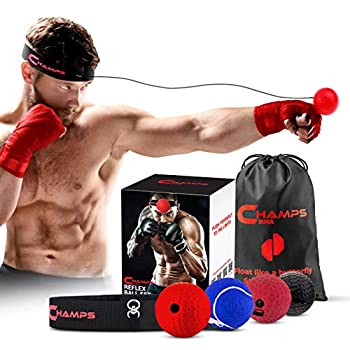 【中古】【輸入品・未使用】Champs ボクシング リフレックス ボール ボクシング 装備 ファイト スピード 総合格闘技 ボクシング ギア プロ パンチング ボール - 反応速度と