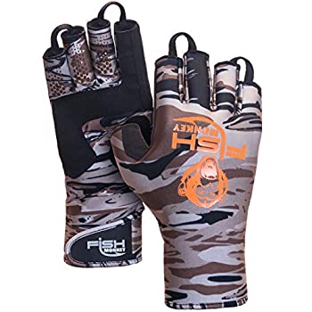 【中古】【インポート品・未当て嵌める】魚Monkey Insulated half-finger Guide Glove???Fall水Camo