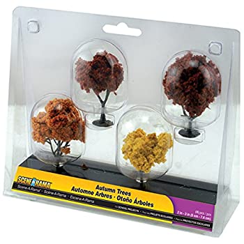【中古】【39shop】【輸入品・未使用】Woodland★Scenics Autumn Trees 2-Inch to 3-Inch 4-Pack（新古品）｜アトリエ絵利奈