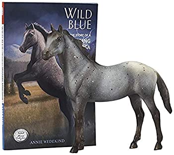 【中古】【インポート品・未当て嵌める】Breyer Classics ワイルドブルー 本と馬の手あそび仕掛ける(1:12規模)