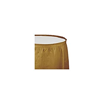 【中古】【39shop】【輸入品・未使用】Glittering★Gold (Gold) Plastic Table Skirt きらびやかな金(ゴールド)プラスチックテーブルスカート♪ハロウィン♪クリスマス♪(新古品)|アトリエ絵利奈