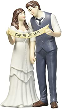 【中古】【インポート品・未当てはめる】西洋菓子トッパー We Did Indie Style Wedding Couple Figurine