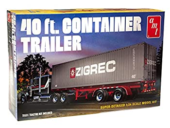 【中古】【輸入品・未使用】AMT 1/24 40フィートコンテナ セミトレーラー プラモデル AMT1196
