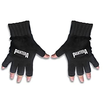 【中古】【輸入品・未使用】Pantera 手袋 Band Logo 101 Proof Vulgar Display 新しい 公式 Fingerless Size One Size