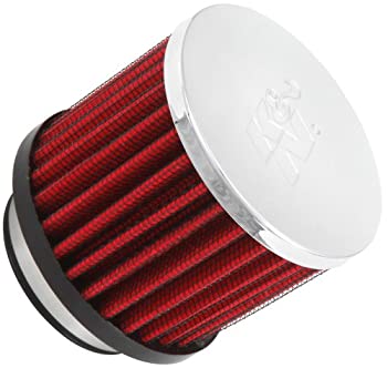 【中古】【輸入品・未使用】K&N 通気口エアフィルター/ブリーザー: 高性能、プレミアム、洗浄可能、交換用エンジンフィルター: フランジ直径: 1.75インチ、フィルター高さ: