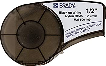 【中古】【39shop】【輸入品・未使用】Brady★M21-500-499 16' Length 0.5 Width B-499 Nylon Cloth Black On White Color BMP 21 Mobile Printer ID PAL And LABPAL Printer Label by（新古品）｜アトリエ絵利奈
