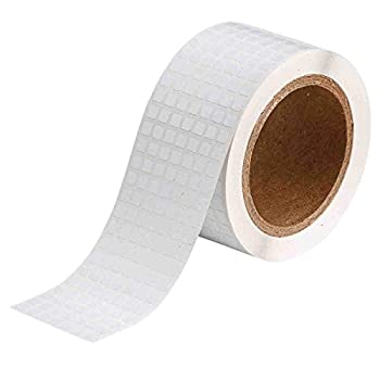 【中古】【輸入品・未使用】Brady THT-70-473-20 0.25 Width x 0.25 Height B-473 Static Dissipative Polyester Gloss Finish White Thermal Transfer Printable Label (20